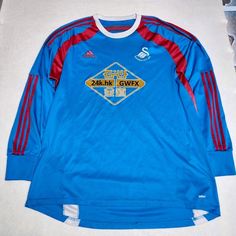 Swansea City Goalkeeper Jersey 2014 Adidas Long Sleeve 2XL Soccer Football
